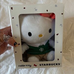 Hello Kitty Starbucks Plush Collectible 2025 San Rio